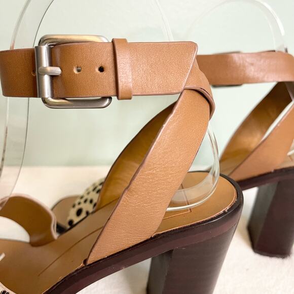 Dolce Vita Nala Block Heel Leather Sandals Size 6 - Picture 8 of 12